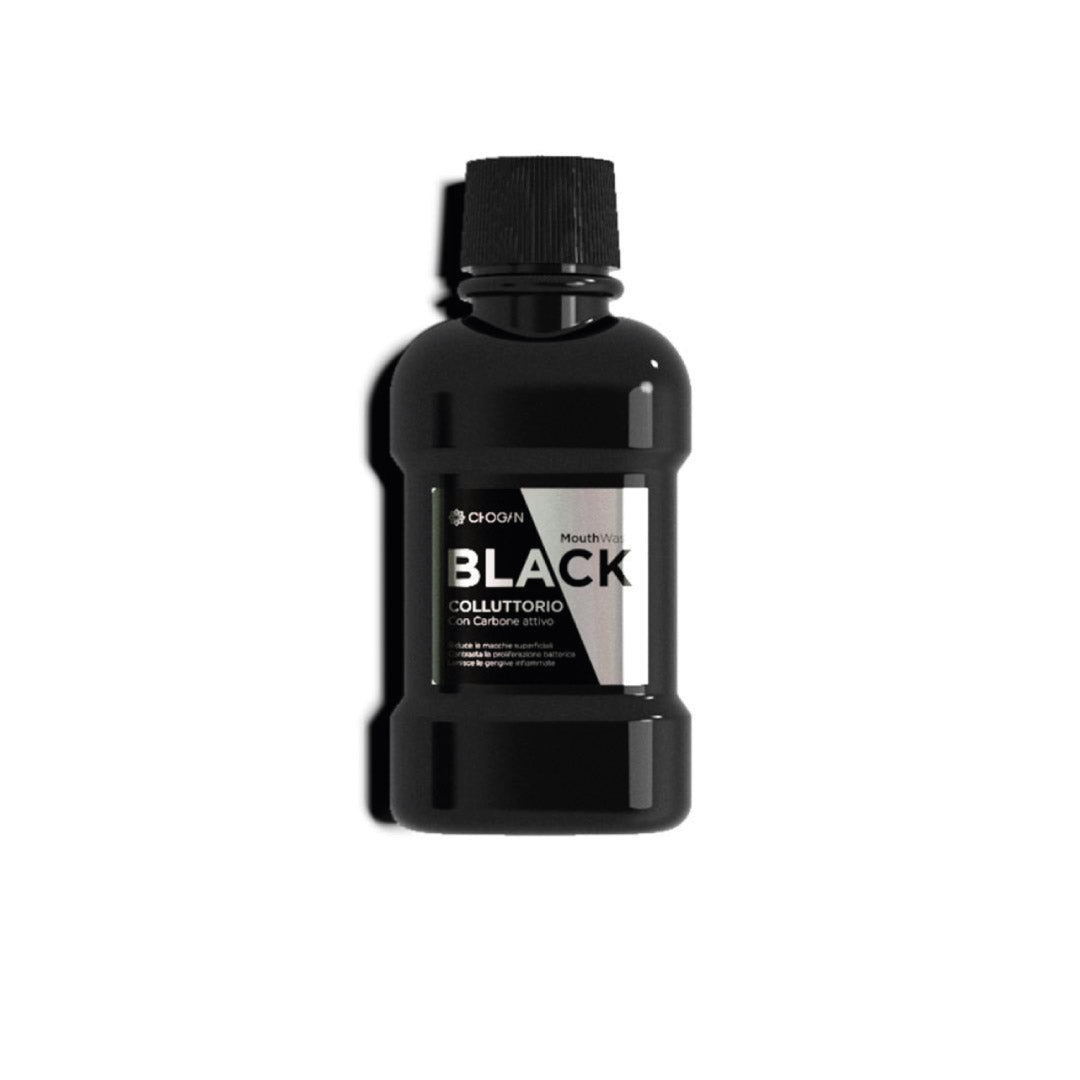 Bain de bouche Black au charbon actif (format voyage) BLK05