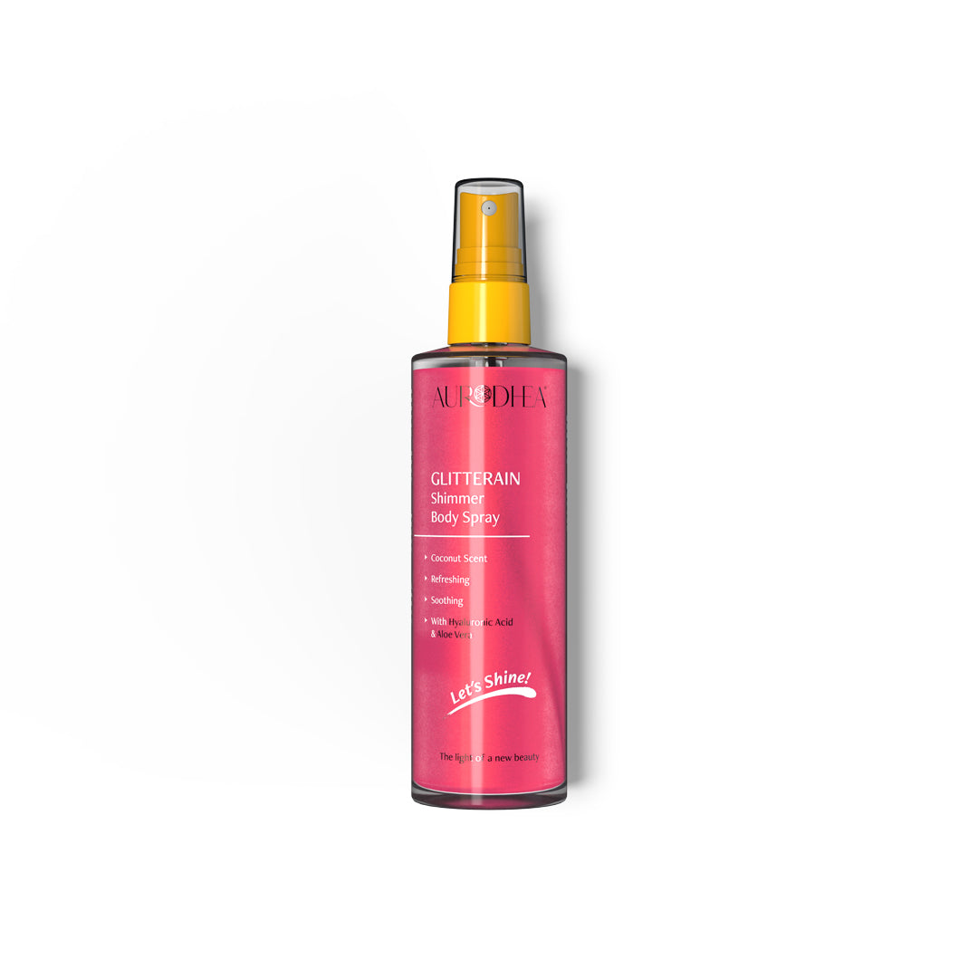 GLITTERAIN - Pink Shimmer Body Spray (Noix de coco) SOL22